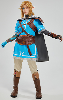 The Legend of Zelda: Tears of the Kingdom Link Cosplay Umhang Top Hose Gürtel Set Cosplay Kostüm